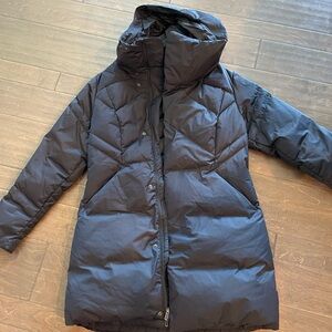 Knee length puffer jacket